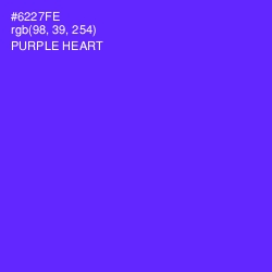 #6227FE - Purple Heart Color Image